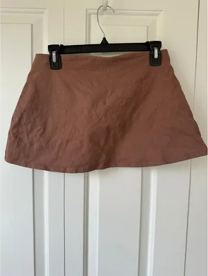 BP Cotton Knit Mini Skort Brown Topaz Size Small thumbnail 7