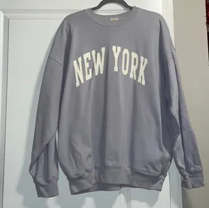 Brandy Melville Rare John galt blue New York crewneck sweatshirt oversized thumbnail 1