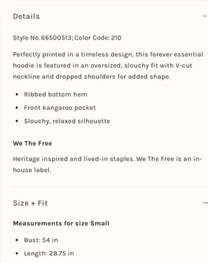 NWT Free People We The Free It's A Vibe Printed Hoodie In Snowfall Combo Size: Xs $128MSRP No refunds or cancellations thumbnail 4
