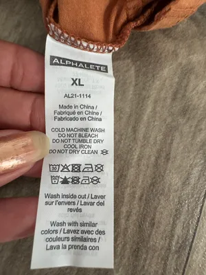 Alphalete Woman’s Premium Wrop SS Crop - Camel , Size XL thumbnail 5