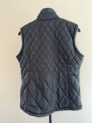 Free Country Women's Quilted Full Zip Vest Black Sherpa Lined Size L thumbnail 3