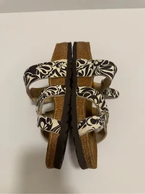 Birkenstock Salina Sandals Brown White Birkis Shoes Size 8 thumbnail 3