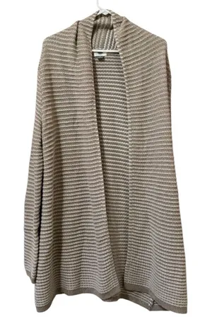 Old Navy Women Size Medium Open Front Ribbed Cardigan Sweater‎ Long Sleeve City thumbnail 1