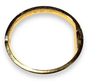 Kate Spade New York Sparks Fly Enamel Bangle Bracelet Coral Gold Tone thumbnail 6