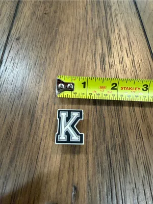 Source Unknown Croc charm White 'K' thumbnail 2
