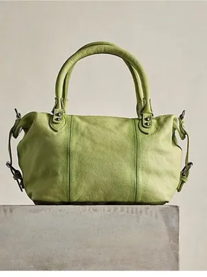 Free People We The Free Leather Baby Emerson Bag in Matcha Green NWT thumbnail 2