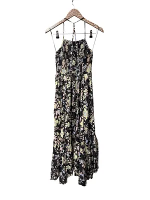 Free People Intimately FP Heat Wave Printed Maxi Dress Midnight Combo Small thumbnail 5