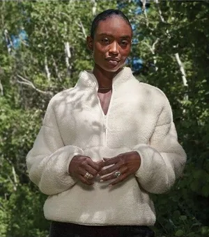 Sundance Heidi Sherpa Pullover Size Small NWOT thumbnail 1