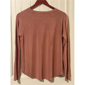 American Eagle Outfitters Rust/Orange Soft & Sexy Long Sleeve Shirt thumbnail 3
