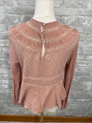 Free People Dusty Rose Aria babydoll top thumbnail 3