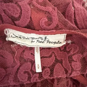 Free People Jens Pirate Booty El Sol Dark Rose Lace Babydoll Mini‎ Dress Size S thumbnail 8