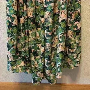 ASTR the Label Open Back Floral Midi Dress sz L summer beachy wedding guest vaca thumbnail 7