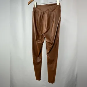 OFFLINE By Aerie Real Luxe Faux Leather Legging in Horizon Brown Size Medium thumbnail 7
