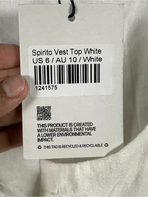 Princess Polly Spirito vest top white SZ:6 thumbnail 8