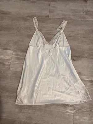 Victoria Secret White Lace Slip Dress Size Medium thumbnail 11