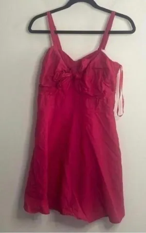 Love Riche Red Sweetheart A Line Coquette Dress Twist Front thumbnail 1