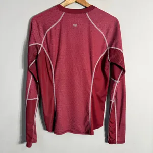 New Balance Biocool Long Sleeve Shirt Women's Medium Red Active Running Workout thumbnail 8