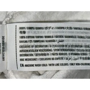 Abercrombie & Fitch AF Essentials White Short Sleeve Crewneck T-Shirt Womens M thumbnail 4