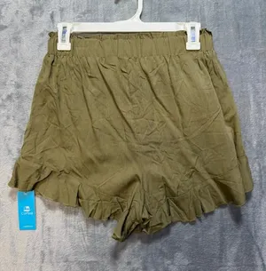 Cupshe Womens Tiered Ruffle Skort Olive Green Size Medium NWT thumbnail 1