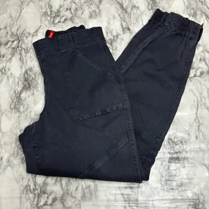 Spanx Grey Stretch Twill Cargo Joggers Pants Elastic Waistband Size Medium thumbnail 2