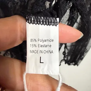Black Lace Sheer Long Sleeve Boatneck Top Sz L NWT thumbnail 8
