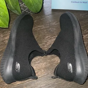 Skechers Black Stretch Fit Air-Cooled Memory Foam Slip On Sneaker 8.5 thumbnail 7
