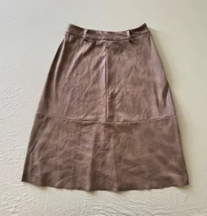 Ginger Faux Suede Midi Skirt thumbnail 1