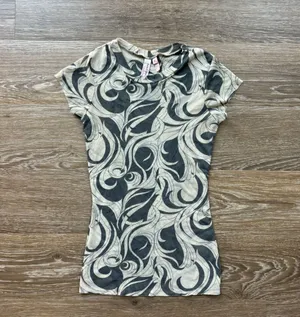 Vintage y2k short sleeve mesh top thumbnail 1