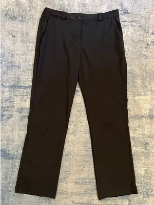 Nike Black Dri Fit Straight Leg Tour Performance Golf Pants Size 12 thumbnail 1