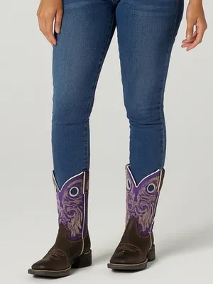 Durango Lady Rebel Purple Brown Western Cowboy Boots Womens 7.5 thumbnail 2