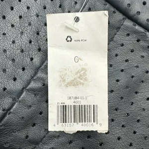Banana Republic | NWT | 0 | Black Faux Leather Perforated Lined Chino Shorts thumbnail 5