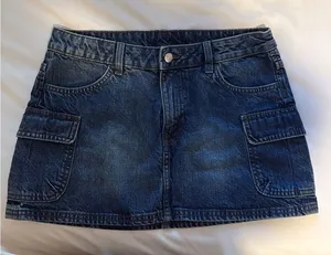 H&M Cargo Denim Skirt thumbnail 1