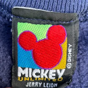 Vintage Mickey Mouse Skiing Navy Blue Graphic Crewneck Sweater thumbnail 4