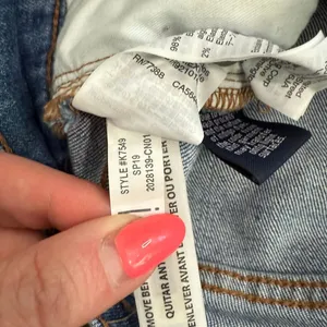 Madewell Blue Distressed Raw Hem Light Wash Stretch Perfect Vintage Jeans sz 26 thumbnail 5