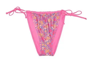 Ninety Nine Tunnel Tie Reversible Hipster Swim Bottoms Size Large thumbnail 1