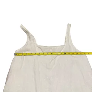 Reformation Cami Square Neck Mini Dress White Linen Clean Girl Minimalist Size 4 thumbnail 9