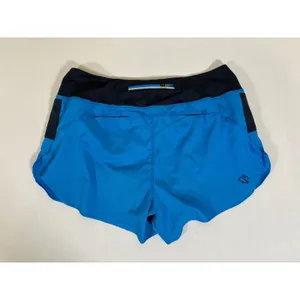 Rabbit Running Shorts Womens Large Blue Navy Pockets Built-in Liner USA Made thumbnail 7