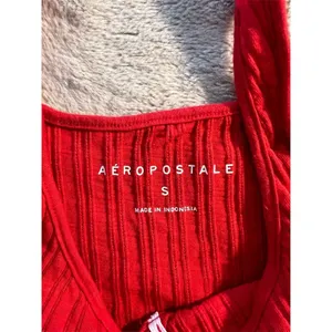Aeropostale Women's Red Ribbed Knit Sleeveless Tank Top Standard Size S thumbnail 4