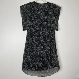 Patrizia Pepe Ditsy Floral Tie Front‎ Flowy Short Sleeve Dress thumbnail 10