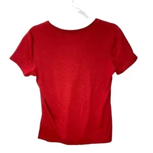 Nike NFL Giants Dri-Fit Red‎ V-Neck Short Sleeve Tee thumbnail 2