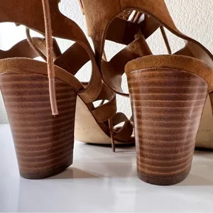 Marc Fisher Paradox Gladiator‎ Lace Tie Sandals Size 6.5 Boho Lace Up strappy thumbnail 8