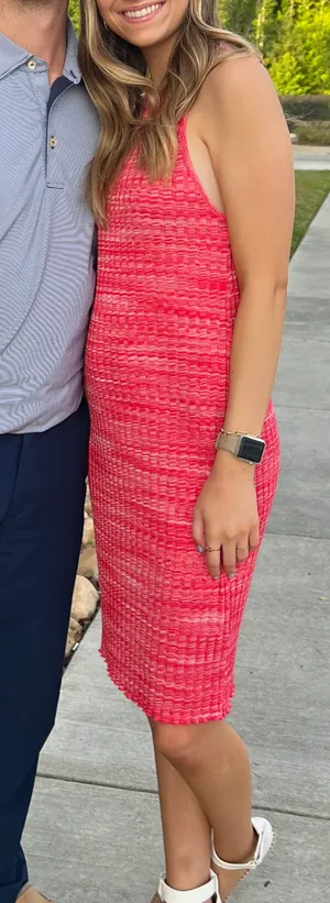 ZARA Ribbed Fitted Knit Tank Midi-Dress thumbnail 4
