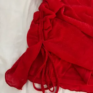 Red Glittery Mini Dress thumbnail 4