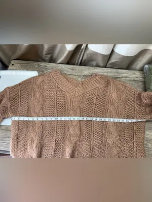 POL Rust Chunky Sweater size medium thumbnail 5