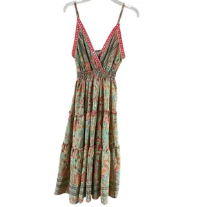 IAMGIA Paisley Mini Dress Green and Red thumbnail 8