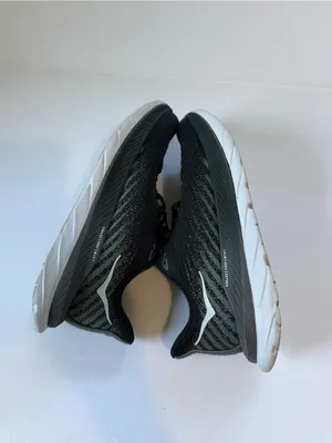 Hoka Mach 5 Black and Gray Athletic Sneakers with White Sole thumbnail 9