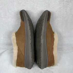 Bzees Snicker Womens 8.5M‎ Brown Faux Suede Fur Lined Slip On Comfort Shoes thumbnail 9