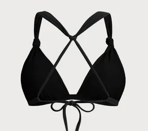 Berlook Black Ruched Knot Bikini Top & Bottom thumbnail 5