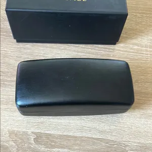EMPTY Versace Black Sunglass Protective Case AND EMPTY box thumbnail 7