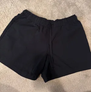 Women’s Black Drawstring Athletic Shorts thumbnail 1